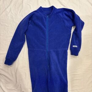 Kokatat Polartec Fleece Jumpsuit Adult Med Blue Ski Baselayer Hunting Vtg USA